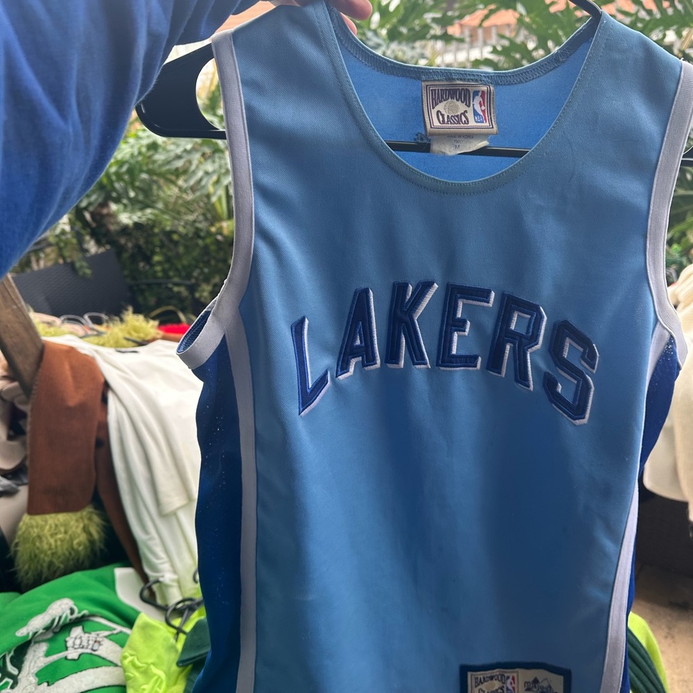 Hardwood Classics — Throwback Blue Lakers Women's Jersey